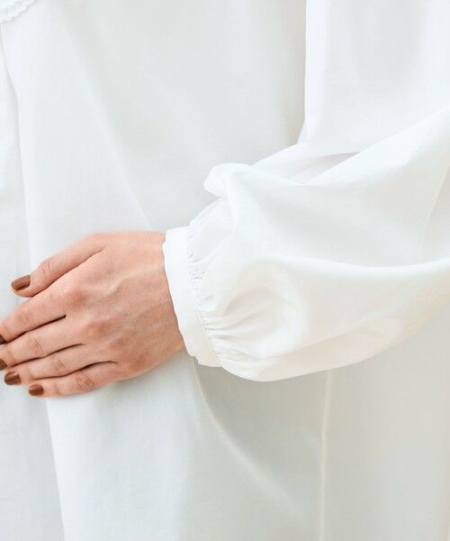 TOMORROWLAND / トゥモローランド シャツ・ブラウス(半袖以外) | ホワイトコンビネーション ボザムチュニックブラウス | 詳細6