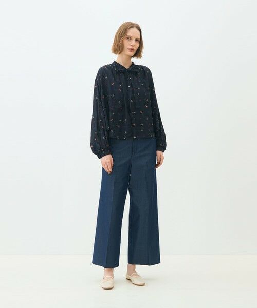 TOMORROWLAND / トゥモローランド シャツ・ブラウス（半袖以外） | フルーロンエンブロイダリー ボウタイブラウス | 詳細1