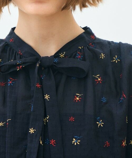 TOMORROWLAND / トゥモローランド シャツ・ブラウス（半袖以外） | フルーロンエンブロイダリー ボウタイブラウス | 詳細5