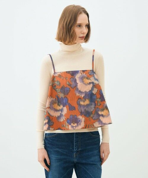 TOMORROWLAND / トゥモローランド その他トップス | ヴァーミリオンプリント トラペーズキャミソール | 詳細2