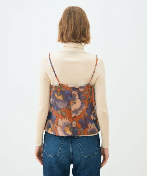 TOMORROWLAND / トゥモローランド その他トップス | ヴァーミリオンプリント トラペーズキャミソール | 詳細4