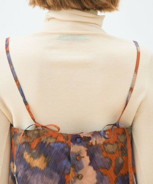 TOMORROWLAND / トゥモローランド その他トップス | ヴァーミリオンプリント トラペーズキャミソール | 詳細6