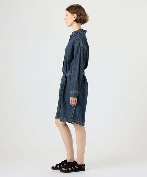 TOMORROWLAND / トゥモローランド ミニ丈・ひざ丈ワンピース | コットンデニム ベルテッドシャツワンピース WCID6947 | 詳細2