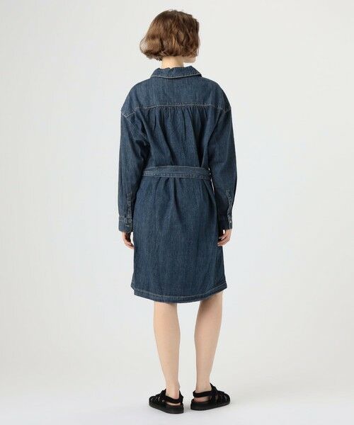 TOMORROWLAND / トゥモローランド ミニ丈・ひざ丈ワンピース | コットンデニム ベルテッドシャツワンピース WCID6947 | 詳細3