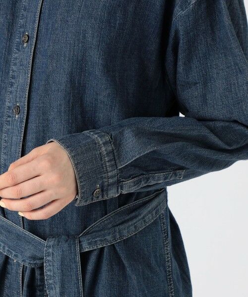 TOMORROWLAND / トゥモローランド ミニ丈・ひざ丈ワンピース | コットンデニム ベルテッドシャツワンピース WCID6947 | 詳細6