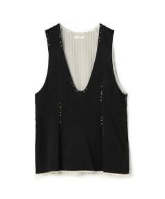 TOMORROWLAND / トゥモローランド シャツ・ブラウス | レーヨンウールサテン ノースリーブトップス