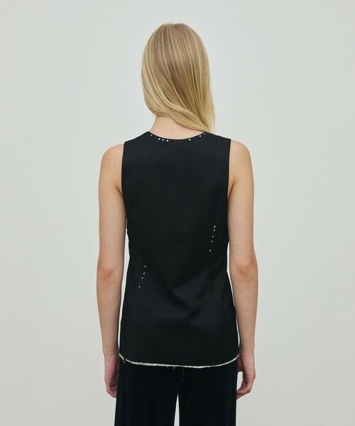 TOMORROWLAND / トゥモローランド シャツ・ブラウス | レーヨンサテン ノースリーブトップス | 詳細4