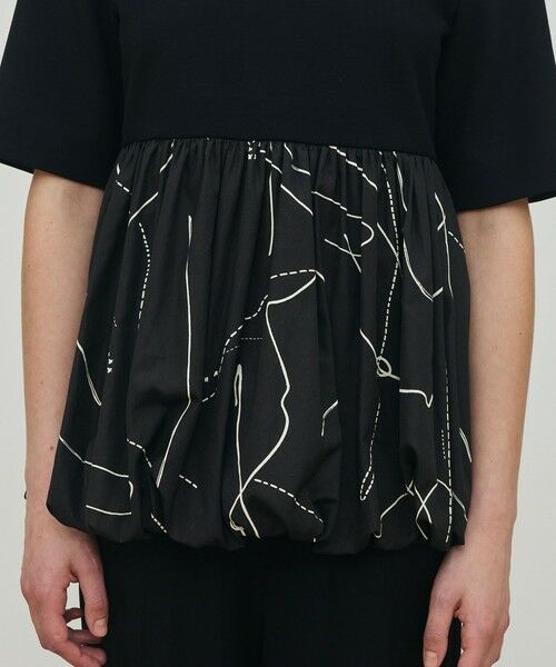 TOMORROWLAND / トゥモローランド シャツ・ブラウス | コードステッチプリント コンビバルーンプルオーバー | 詳細7