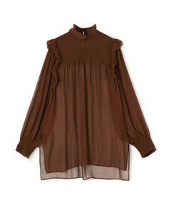 TOMORROWLAND / トゥモローランド シャツ・ブラウス（半袖以外） | シルクシフォン チュニックブラウス