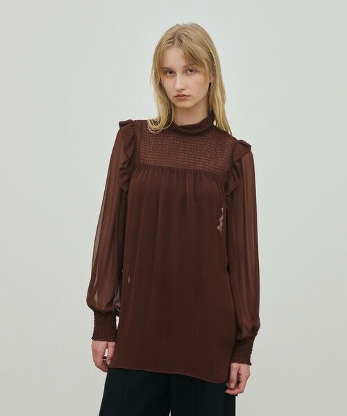 TOMORROWLAND / トゥモローランド シャツ・ブラウス（半袖以外） | シルクシフォン チュニックブラウス | 詳細2