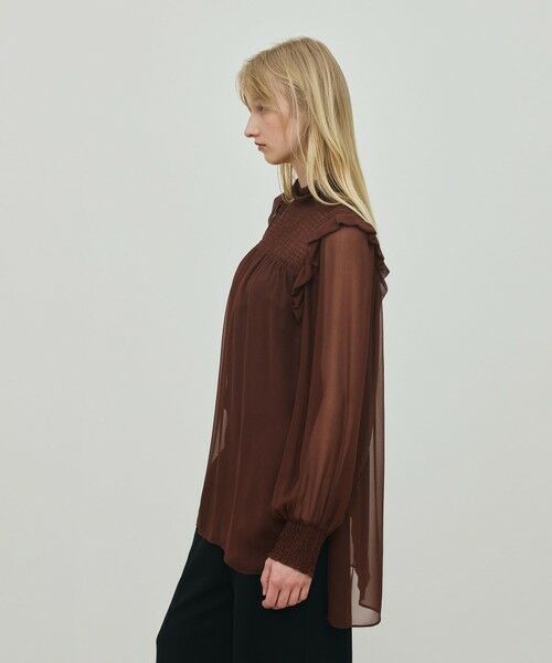 TOMORROWLAND / トゥモローランド シャツ・ブラウス（半袖以外） | シルクシフォン チュニックブラウス | 詳細3