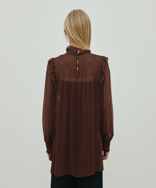 TOMORROWLAND / トゥモローランド シャツ・ブラウス（半袖以外） | シルクシフォン チュニックブラウス | 詳細4