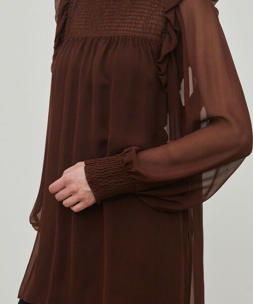 TOMORROWLAND / トゥモローランド シャツ・ブラウス（半袖以外） | シルクシフォン チュニックブラウス | 詳細6