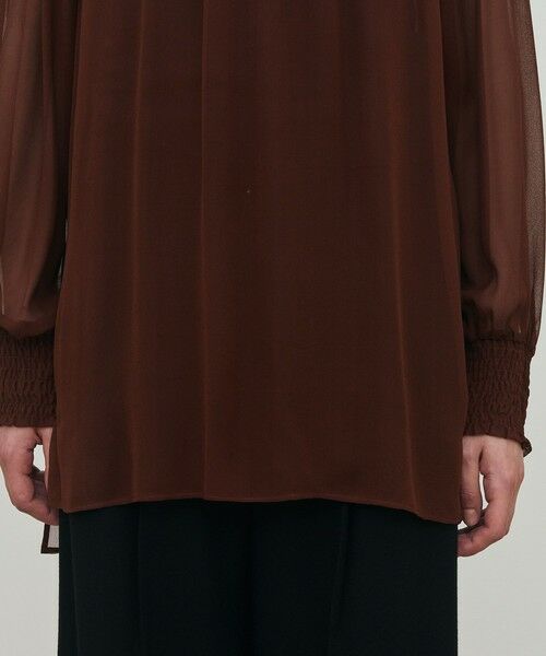 TOMORROWLAND / トゥモローランド シャツ・ブラウス（半袖以外） | シルクシフォン チュニックブラウス | 詳細7