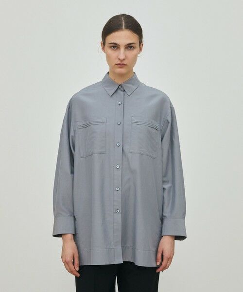 TOMORROWLAND / トゥモローランド シャツ・ブラウス（半袖以外） | コットンシルクポプリン チュニックシャツ | 詳細2