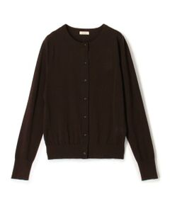 TOMORROWLAND / トゥモローランド カーディガン・ボレロ | ウーステッドウール クルーネックカーディガン
