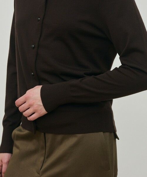 TOMORROWLAND / トゥモローランド カーディガン・ボレロ | ウーステッドウール クルーネックカーディガン | 詳細6