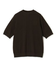 TOMORROWLAND / トゥモローランド ニット・セーター | ウーステッドウール ハーフスリーブプルオーバー