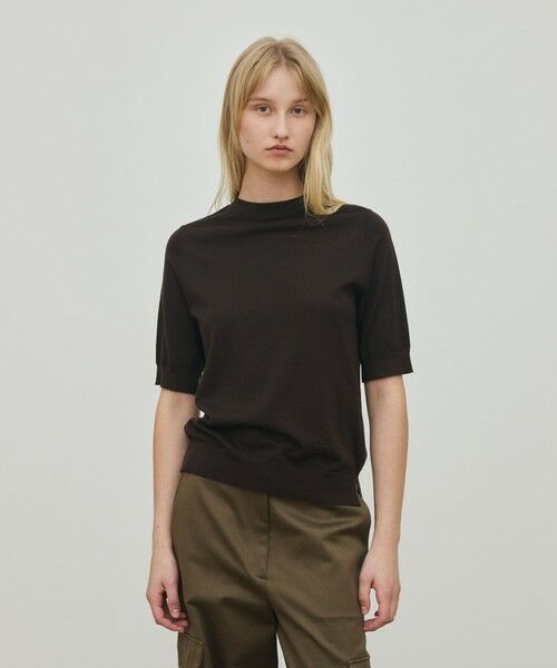 TOMORROWLAND / トゥモローランド ニット・セーター | ウーステッドウール ハーフスリーブプルオーバー | 詳細2