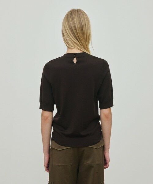 TOMORROWLAND / トゥモローランド ニット・セーター | ウーステッドウール ハーフスリーブプルオーバー | 詳細4