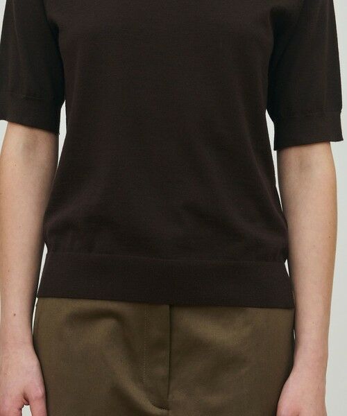 TOMORROWLAND / トゥモローランド ニット・セーター | ウーステッドウール ハーフスリーブプルオーバー | 詳細7