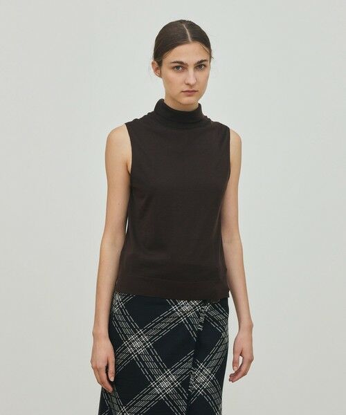 TOMORROWLAND / トゥモローランド ニット・セーター | ウーステッドウール ノースリーブプルオーバー | 詳細2