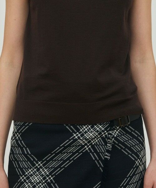 TOMORROWLAND / トゥモローランド ニット・セーター | ウーステッドウール ノースリーブプルオーバー | 詳細7