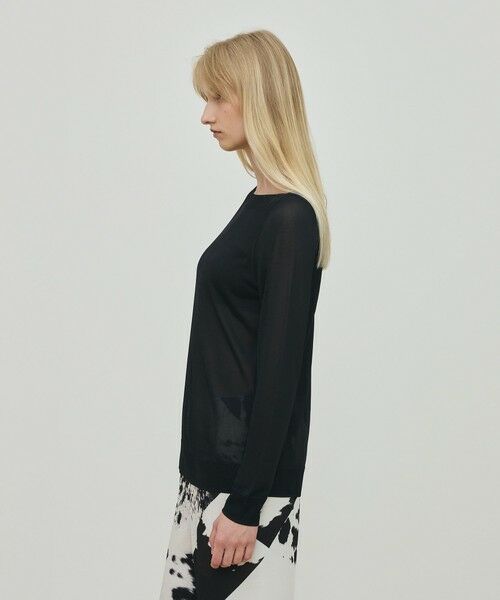 TOMORROWLAND / トゥモローランド ニット・セーター | マットレーヨン ボートネックプルオーバー | 詳細3