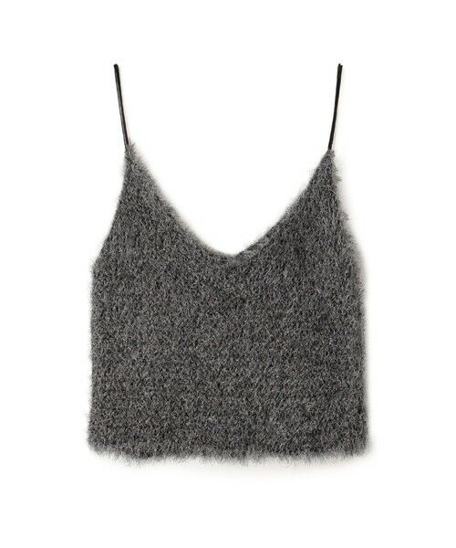 TOMORROWLAND / トゥモローランド キャミソール・チューブトップ | メタリックファーヤーン ビスチェ（17 チャコールグレー）