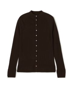 TOMORROWLAND / トゥモローランド カーディガン・ボレロ | ウーステッドウールファインリブ ビルドネックカーディガン