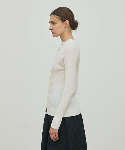 TOMORROWLAND / トゥモローランド カーディガン・ボレロ | ウーステッドウールファインリブ ビルドネックカーディガン | 詳細3