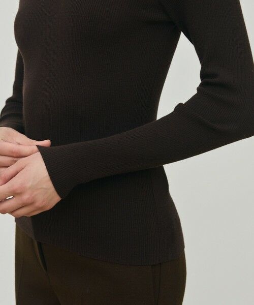 TOMORROWLAND / トゥモローランド ニット・セーター | ウーステッドウールファインリブ Vネックプルオーバー | 詳細6