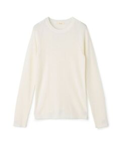 TOMORROWLAND / トゥモローランド ニット・セーター | ウーステッドウールファインリブ クルーネックプルオーバー