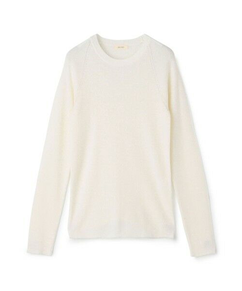 TOMORROWLAND / トゥモローランド ニット・セーター | ウーステッドウールファインリブ クルーネックプルオーバー(11 ホワイト)
