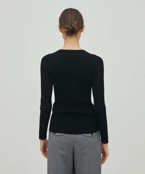 TOMORROWLAND / トゥモローランド ニット・セーター | ウーステッドウールファインリブ クルーネックプルオーバー | 詳細4