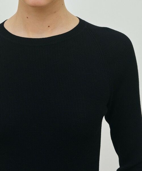 TOMORROWLAND / トゥモローランド ニット・セーター | ウーステッドウールファインリブ クルーネックプルオーバー | 詳細5