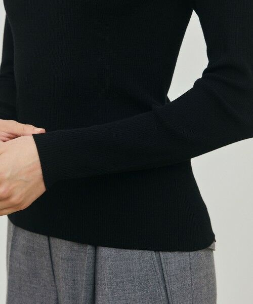 TOMORROWLAND / トゥモローランド ニット・セーター | ウーステッドウールファインリブ クルーネックプルオーバー | 詳細6