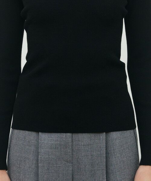 TOMORROWLAND / トゥモローランド ニット・セーター | ウーステッドウールファインリブ クルーネックプルオーバー | 詳細7