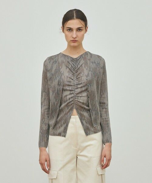 TOMORROWLAND / トゥモローランド カーディガン・ボレロ | ソフトラメジャカード Vネックカーディガン | 詳細2