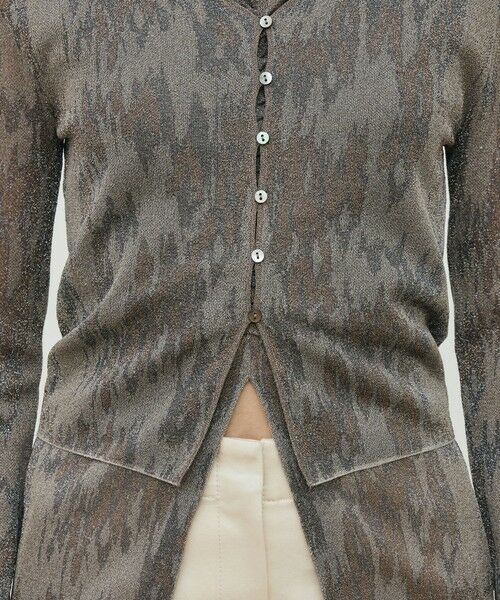 TOMORROWLAND / トゥモローランド カーディガン・ボレロ | ソフトラメジャカード Vネックカーディガン | 詳細8