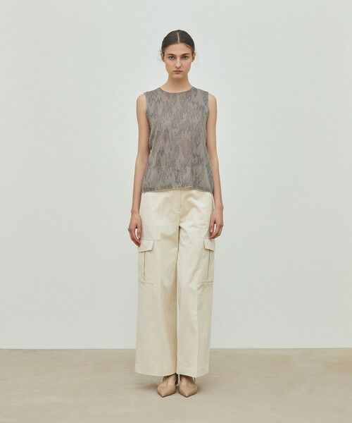 TOMORROWLAND / トゥモローランド ニット・セーター | ソフトラメジャカード ノースリーブプルオーバー | 詳細1