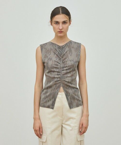 TOMORROWLAND / トゥモローランド ニット・セーター | ソフトラメジャカード ノースリーブプルオーバー | 詳細8