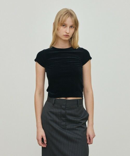 TOMORROWLAND / トゥモローランド Tシャツ | ブライトベロア ミニTシャツ | 詳細2