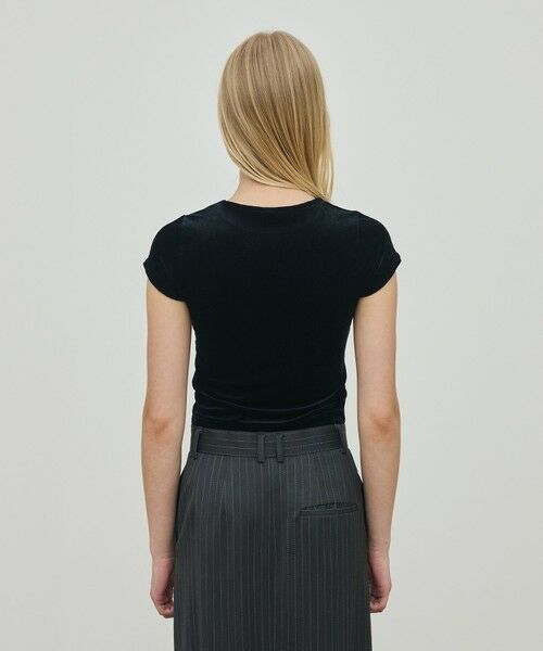 TOMORROWLAND / トゥモローランド Tシャツ | ブライトベロア ミニTシャツ | 詳細4