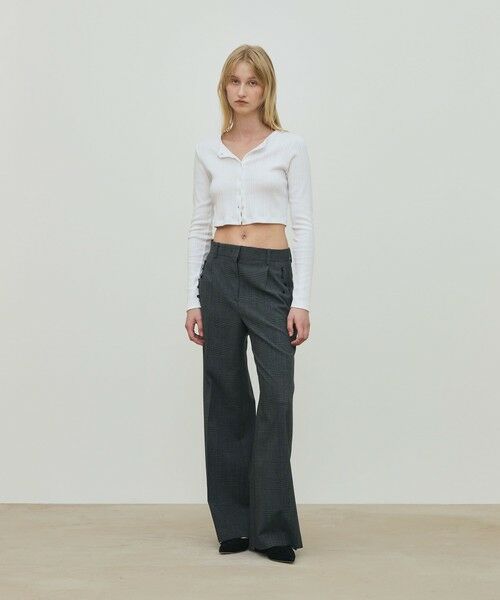 TOMORROWLAND / トゥモローランド スラックス・ドレスパンツ | ソフトウールオックスフォード ワンタックパンツ | 詳細1