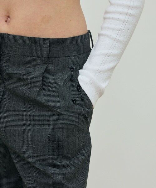 TOMORROWLAND / トゥモローランド スラックス・ドレスパンツ | ソフトウールオックスフォード ワンタックパンツ | 詳細7