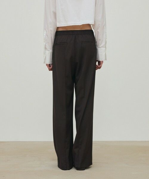 TOMORROWLAND / トゥモローランド その他パンツ | ハイツイストギャバジン イージーストレートパンツ | 詳細4