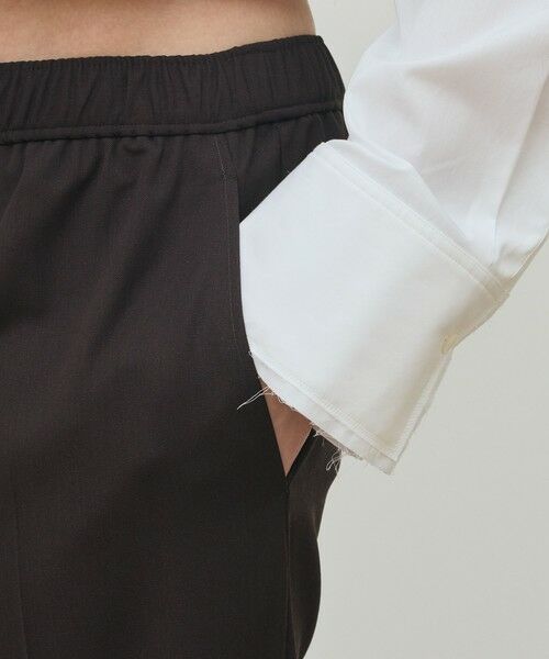 TOMORROWLAND / トゥモローランド その他パンツ | ハイツイストギャバジン イージーストレートパンツ | 詳細7