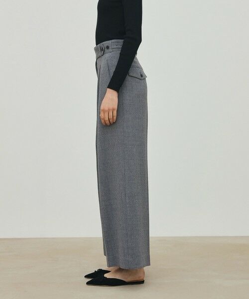 TOMORROWLAND / トゥモローランド スラックス・ドレスパンツ | ウールジョーゼット タックワイドパンツ | 詳細4