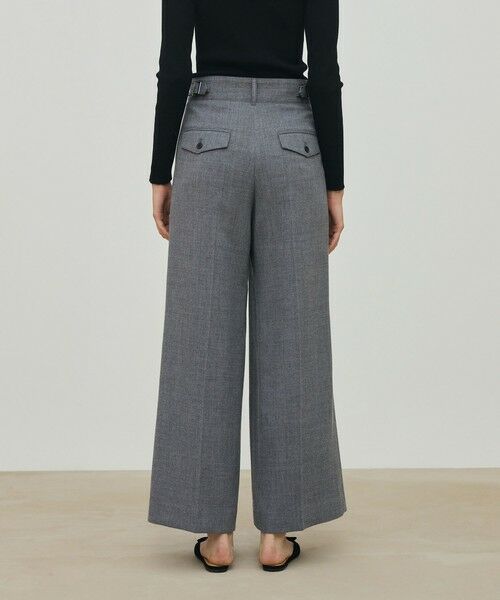 TOMORROWLAND / トゥモローランド スラックス・ドレスパンツ | ウールジョーゼット タックワイドパンツ | 詳細5